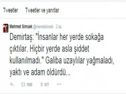 Maliye Bakanı Şimşek'ten Demirtaş'a tepki