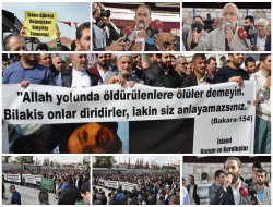 İstanbul'dan Müslümanlara destek PKK'ya lanet