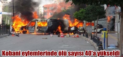 Kobanê eylemlerinde ölü sayısı 40'a yükseldi