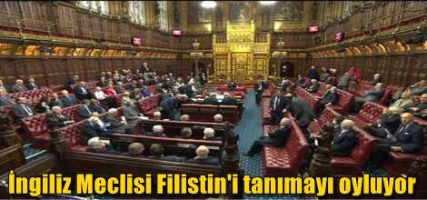 İngiliz Meclisi Filistin'i tanımayı oyluyor