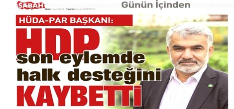 HDP Kürt halkının desteğini kaybetti!