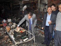 Kızıltepe kaymakamı zarar gören işyerlerini inceledi