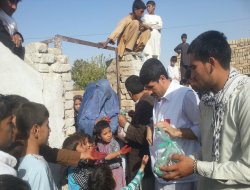 Hayrat Derneği Afganistan'da 9 bin aileye kurban eti dağıttı