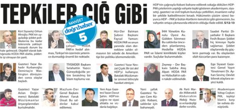 Tepkiler Çığ Gibi