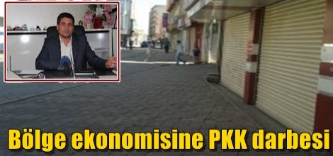 Bölge ekonomisine Pkk darbesi