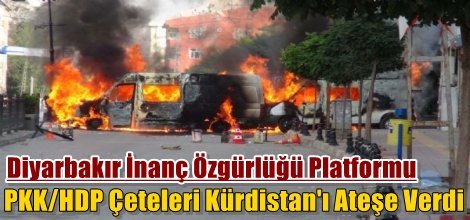 PKK/HDP Çeteleri Kürdistan'ı Ateşe Verdi