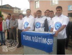 Palu'da Türk Eğitim Sen'li Memurlardan Eylem