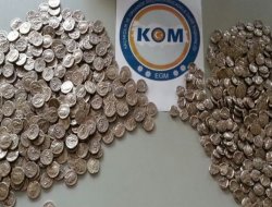 Batman'da 900 adet tarihi eser madeni para ele geçirildi