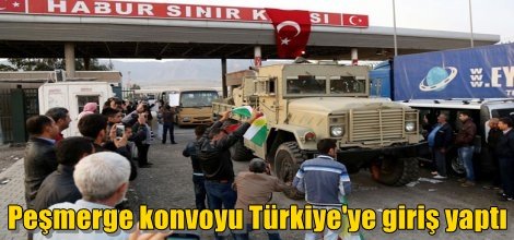 Peşmerge konvoyu Türkiye'ye giriş yaptı