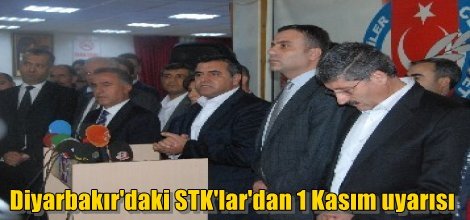 Diyarbakır'daki STK'lar'dan 1 Kasım uyarısı