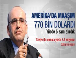 Şimşek ABD'deki zam oranıyla memur zammını savundu