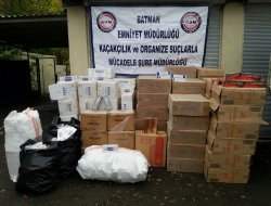 Batman'da kaçak sigara operasyonunda 2 tutuklama