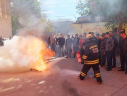 Batman DEDAŞ'ta yangın tatbikatı