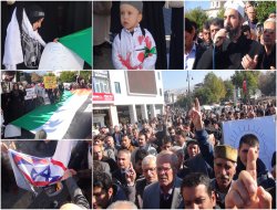 Malatyalılar İsrail'e lanet yağdırdı