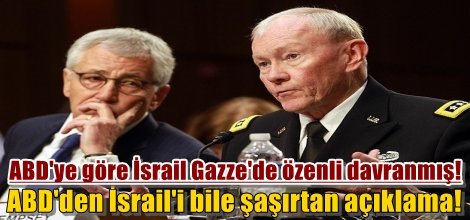 ABD'ye göre İsrail Gazze'de özenli davranmış!