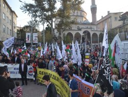 Bursa'dan İsrail'e lanet yağdı