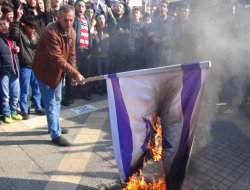 Malatya'dan İsrail'e lanet yağdı