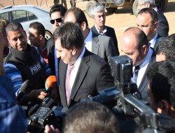 Şanlıurfa Valisi Suruç'ta basın mensuplarını ziyaret etti