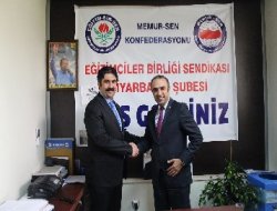 Cuma İçten'den Memiş'e tebrik ziyareti