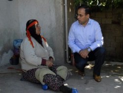 Ergani'de yaşlı ve düşkünlere temizlik hizmeti