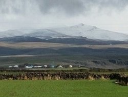 Karacadağ'a yılın ilk karı düştü