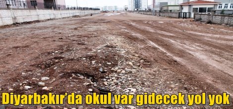 Diyarbakır’da okul var gidecek yol yok