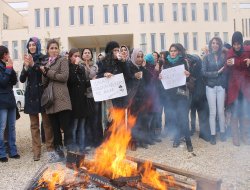 MAÜ’de ısınma protestosu