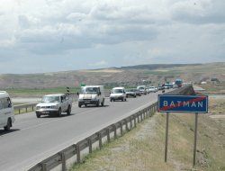 Mustazaf Der Konvoyu Batman`a Giriş Yaptı