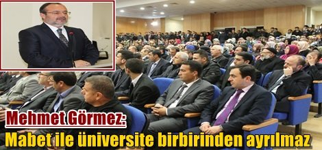 Mehmet Görmez: Mabet ile üniversite birbirinden ayrılmaz