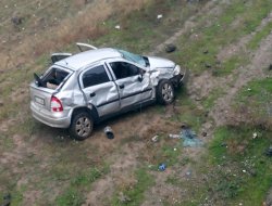 Otomobil şarampole yuvarlandı: 1 ölü