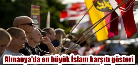 Almanya'da en büyük İslam karşıtı gösteri düzenlendi
