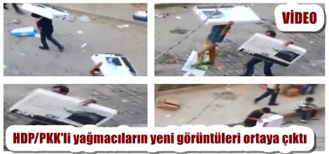HDP/PKK'li yağmacıların yeni görüntüleri ortaya çıktı VİDEO