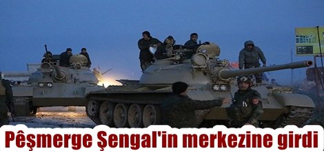 Peşmerge güçleri Şengal'in merkezine girdi