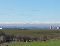 Karacadağ’a yılın ilk karı yağdı