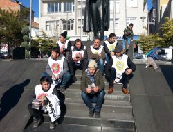 Eylem yapan işçiler gözaltına alındı