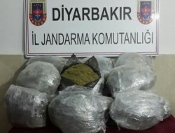 Diyarbakır’da 200 kilo esrar ele geçirdi