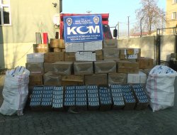 Muş’ta 55 bin paket kaçak sigara ele geçirildi