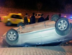 Otomobil takla attı: 2 yaralı