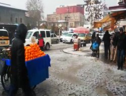 Diyarbakır’da dolu yağışı