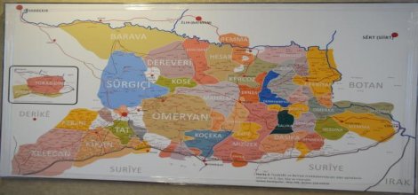 Türkiye'de İlk Kürd aşiretleri Haritası