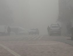 Çermik’te sis etkili oldu