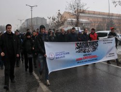 Muş’ta Sarıkamış için yürüyüş düzenlendi