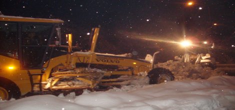 Kar nedeniyle kapanan yollar