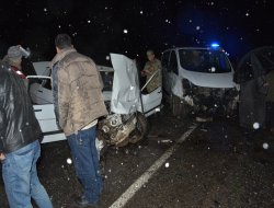 Siverek- Çermik yolunda kaza: 1 ölü, 1 yaralı