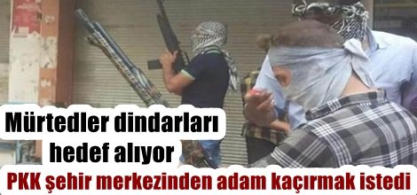 PKK şehir merkezinden adam kaçırmak istedi