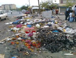 Toplanmayan çöplere tepki