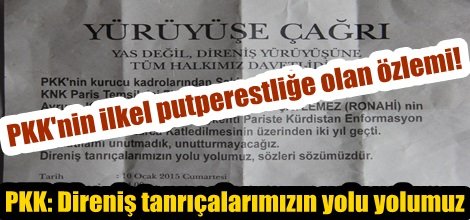PKK'nin ilkel putperestliğe olan özlemi!