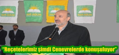 “Reçetelerimiz şimdi Cenevrelerde konuşuluyor”