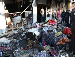 Siverek’te 2 katlı işyeri yandı