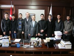 Aksa Gençlik Topluluğu ASÜ Rektörünü ziyaret etti